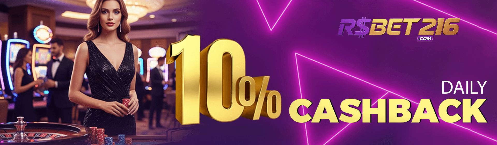Daily 10% cashback on slots