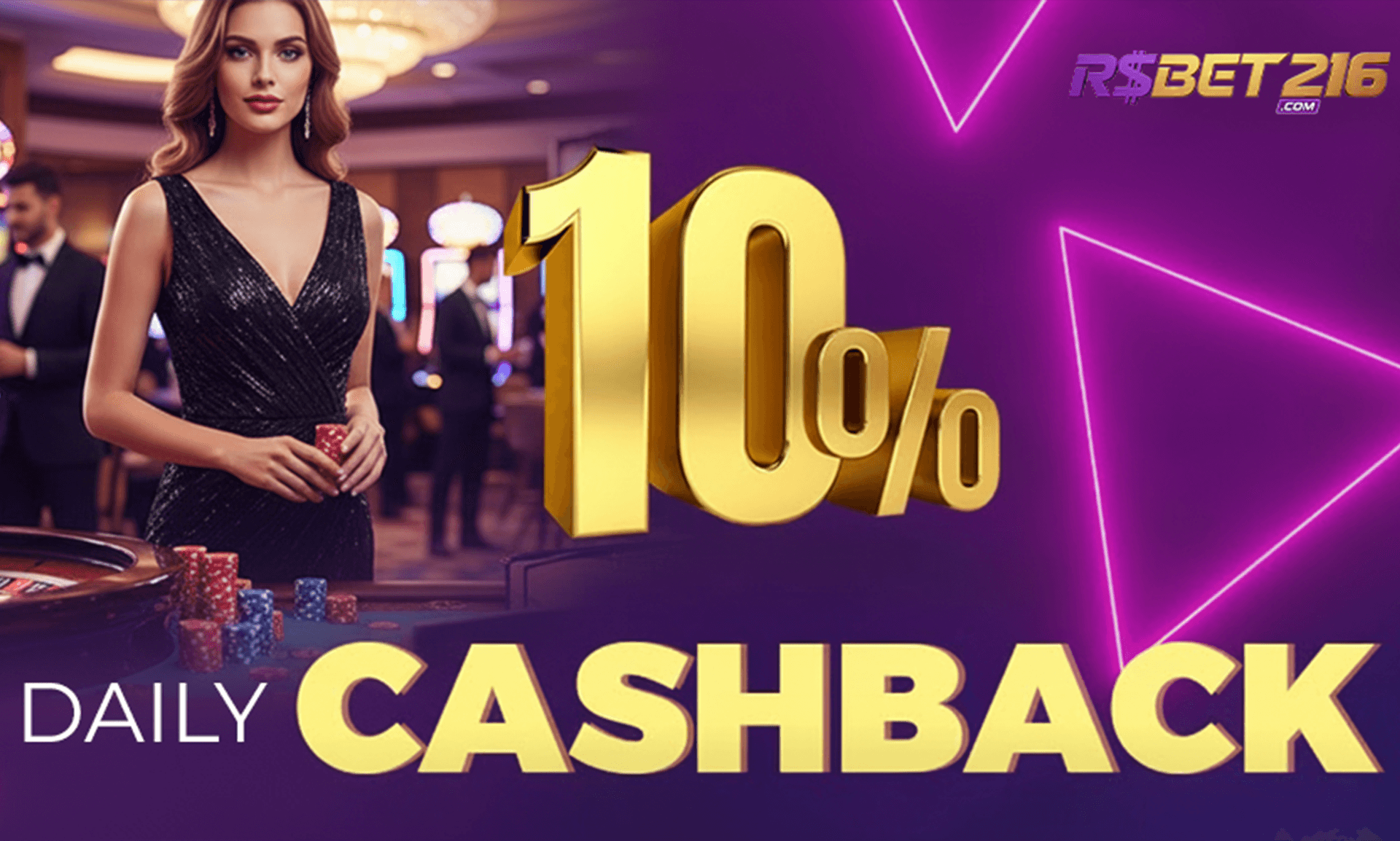 Daily 10% cashback on slots